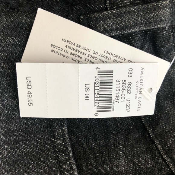 American Eagle Black Denim Skirt - Picture 6 of 7